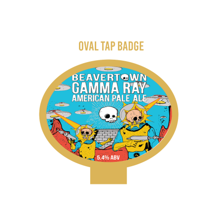 Beavertown Gamma Ray OVAL badge