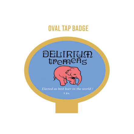 Delirium Tremens OVAL badge