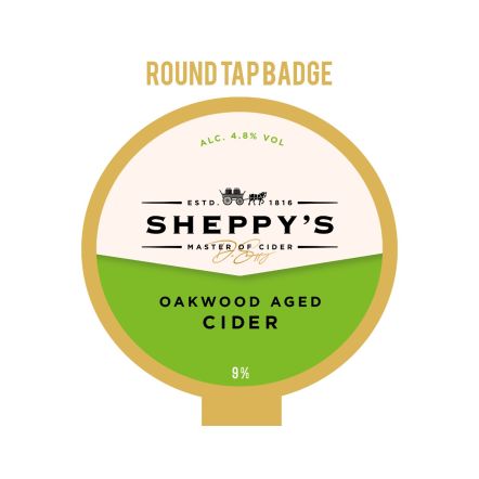 Sheppy's Cider Oakwood Tap Badge