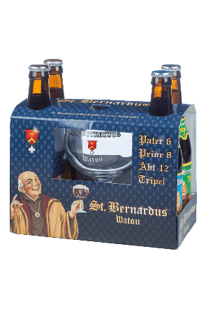 St. Bernardus Gift Pack 4x(6x33cl & 2 Glasses)