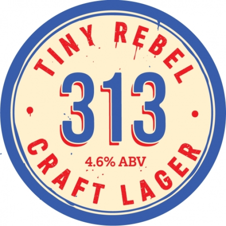 SHORT DATED Tiny Rebel 313 - Craft Lager (14.10.22)