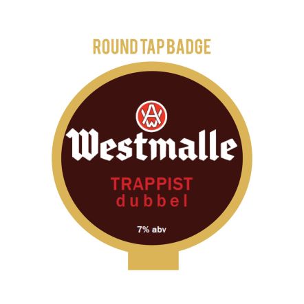 Westmalle Dubbel ROUND badge