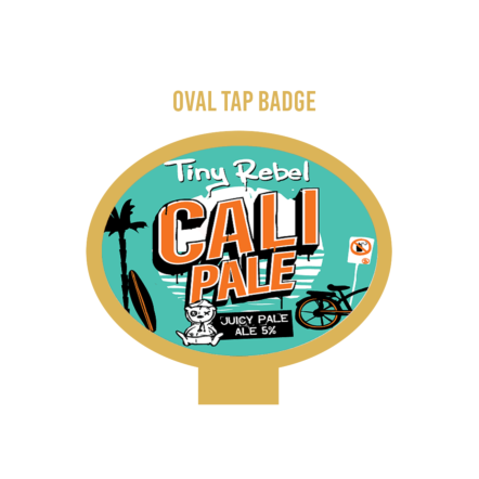 Tiny Rebel Cali OVAL badge