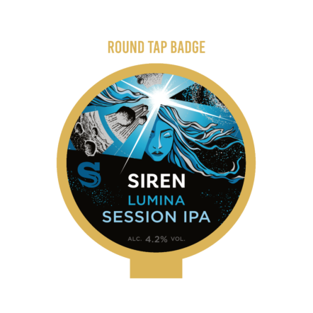 Siren Lumina ROUND badge